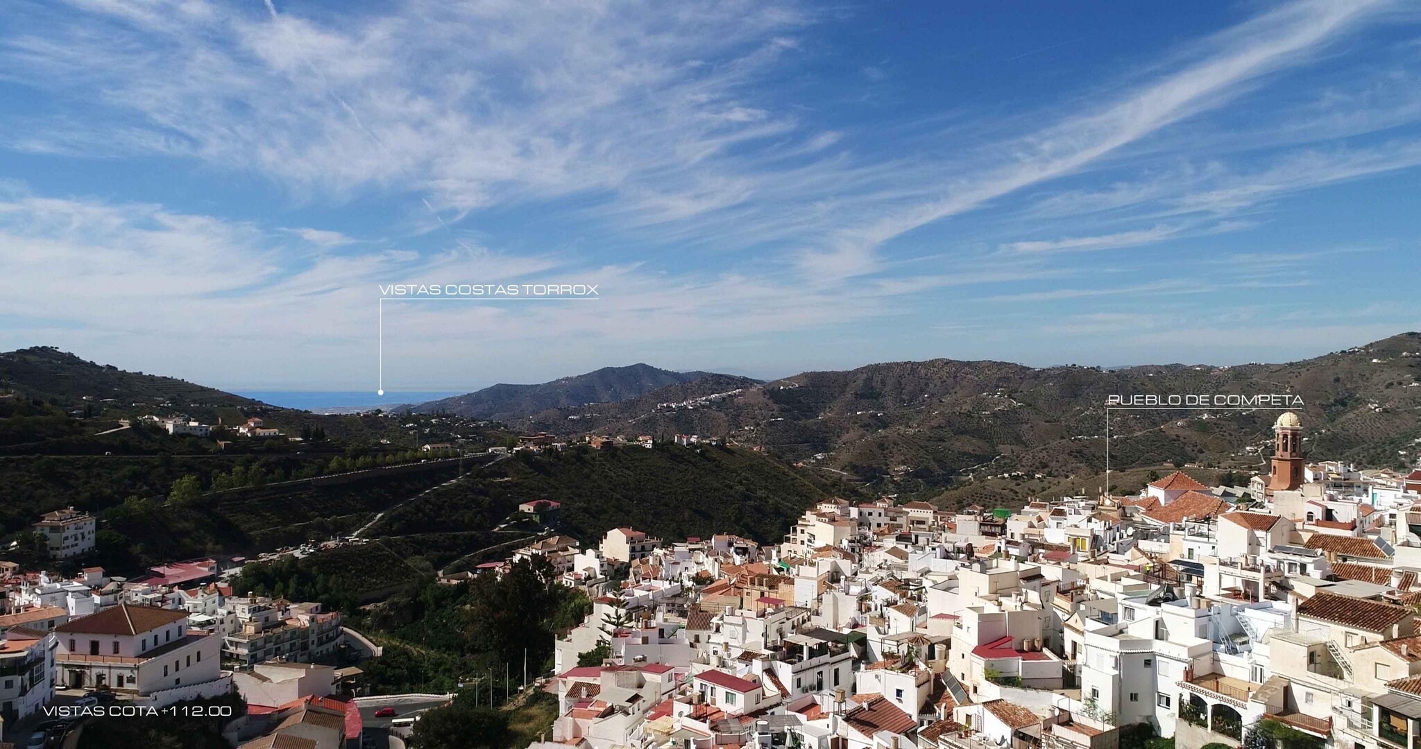 Terreno en Cómpeta, Málaga en venta Vista aérea- Imagen 1 de 12