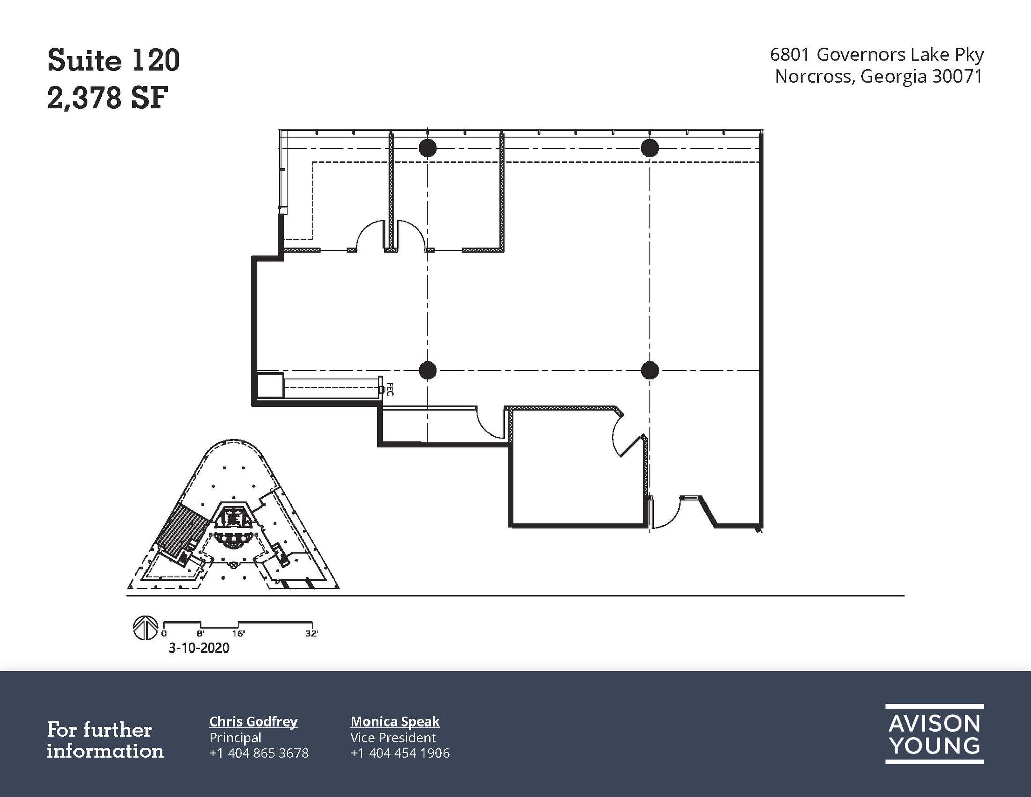 6801 Governors Lake Pky, Peachtree Corners, GA en alquiler Plano de la planta- Imagen 1 de 8