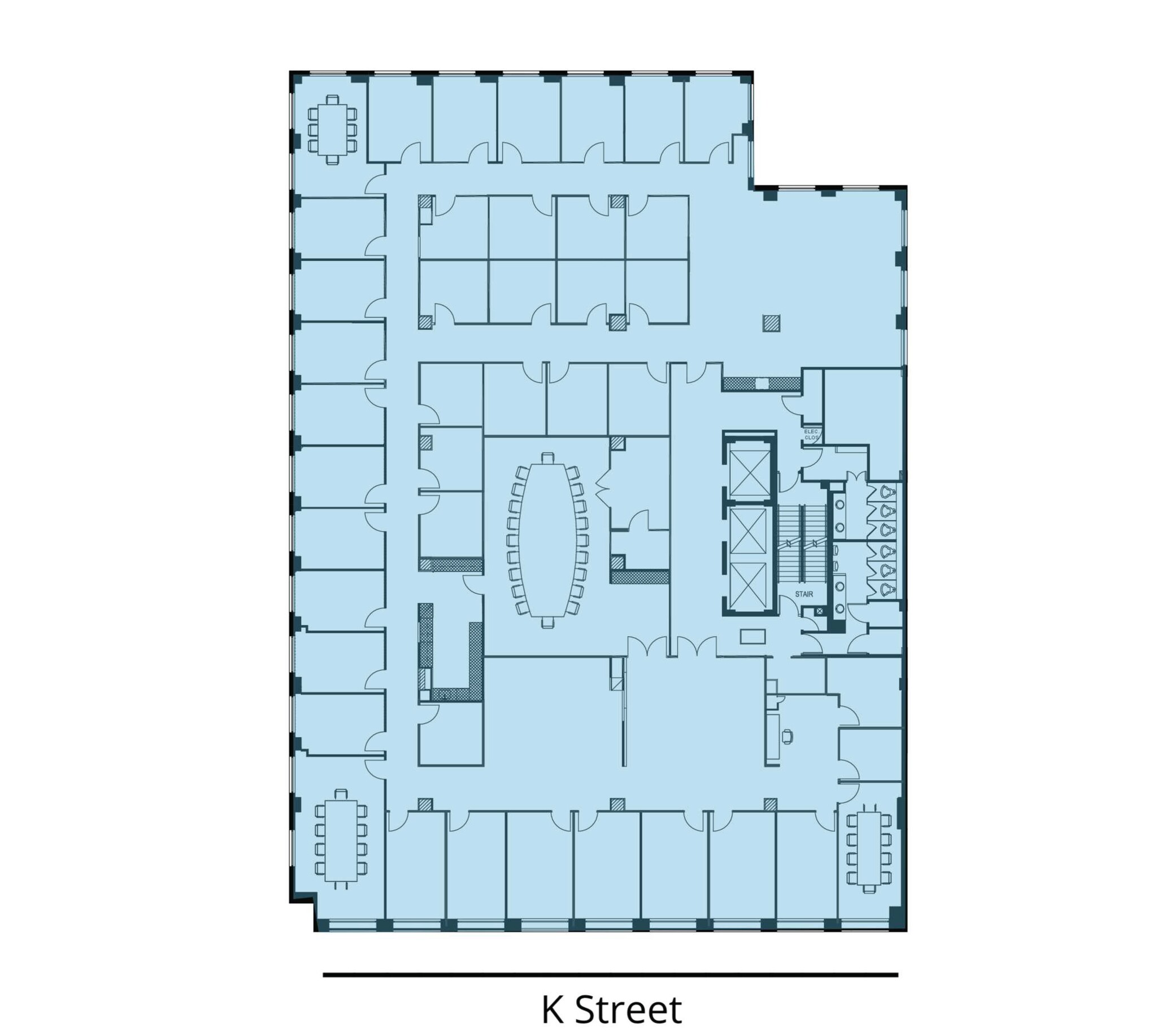 1750 K St NW, Washington, DC en alquiler Plano de la planta- Imagen 1 de 1