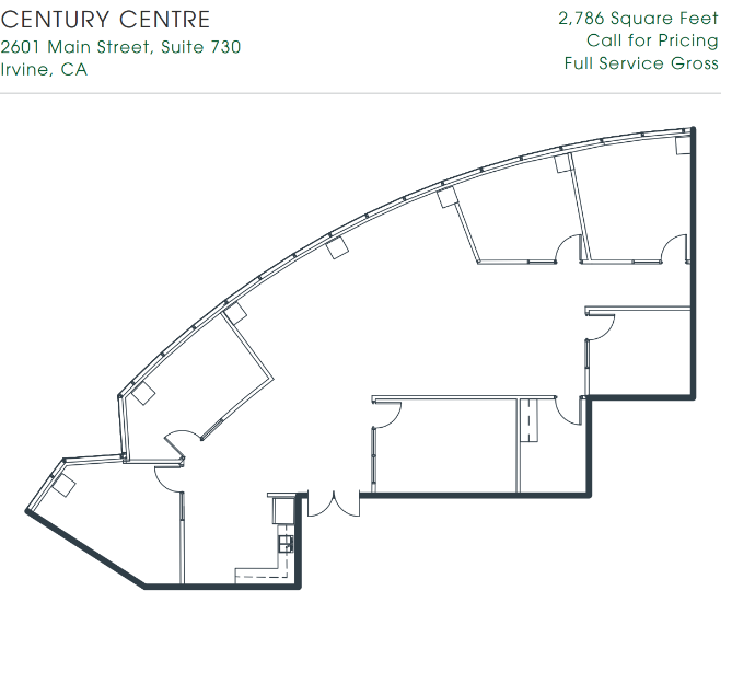 2601-2603 Main St, Irvine, CA en alquiler Plano de la planta- Imagen 1 de 1