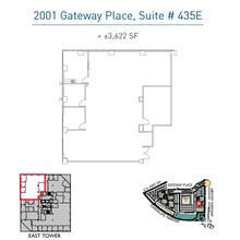 2001 Gateway Pl, San Jose, CA en alquiler Plano de la planta- Imagen 1 de 1