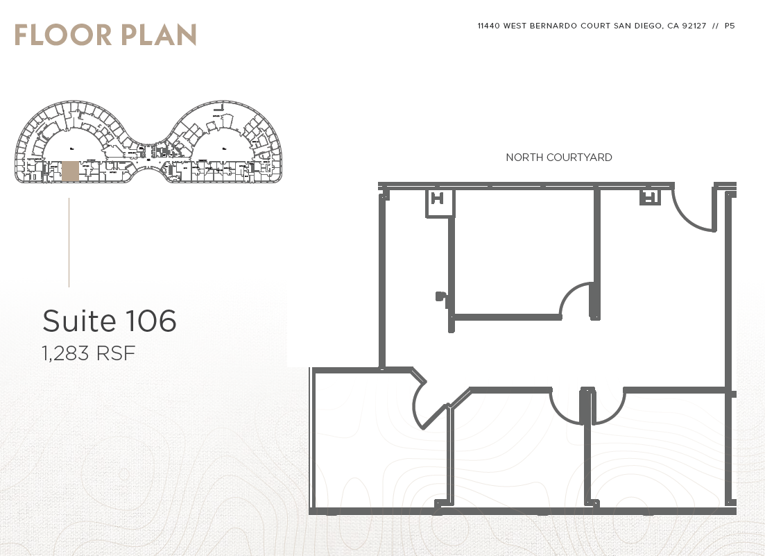 11440 W Bernardo Ct, San Diego, CA en alquiler Plano de la planta- Imagen 1 de 1