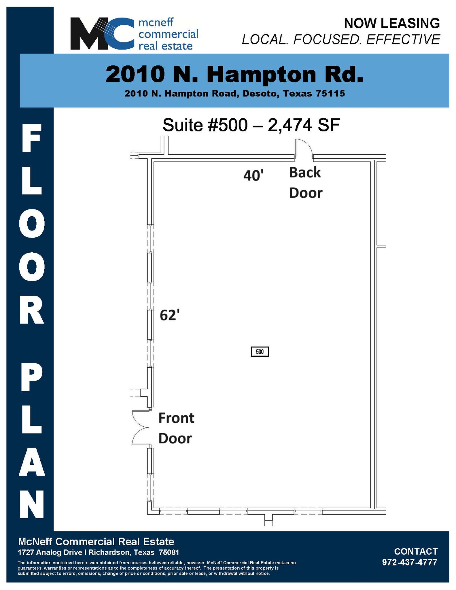 2010 N Hampton Rd, DeSoto, TX en alquiler Plano de la planta- Imagen 1 de 4