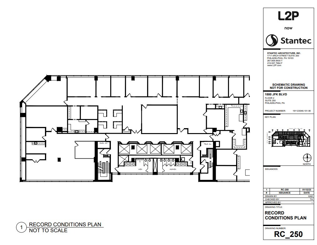 1880 John F Kennedy Blvd, Philadelphia, PA en alquiler Plano de la planta- Imagen 1 de 1