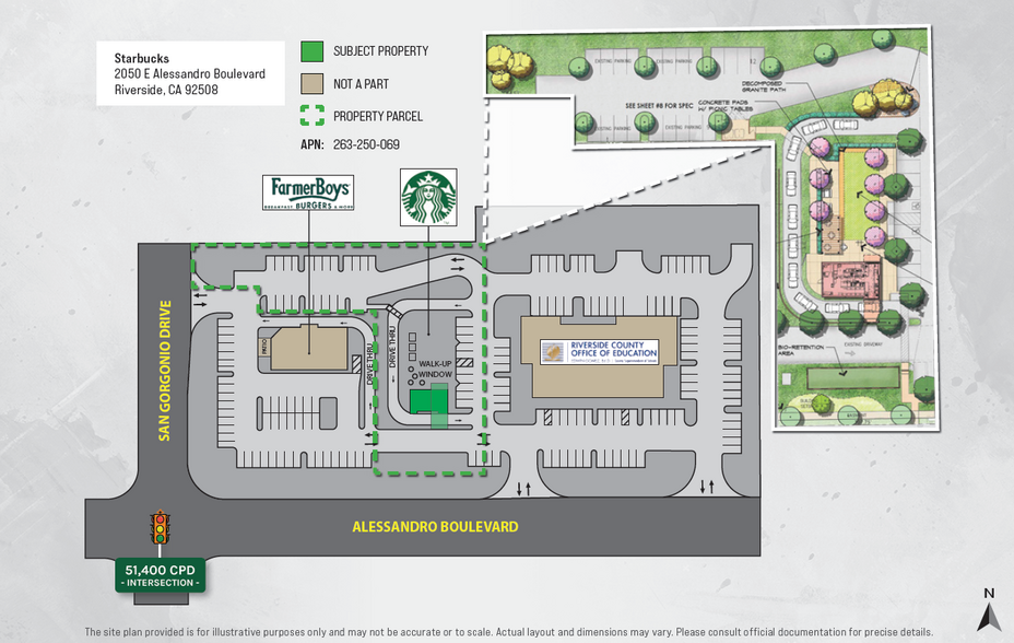 2050 Alessandro blvd, Riverside, CA en venta - Plano del sitio - Imagen 2 de 4