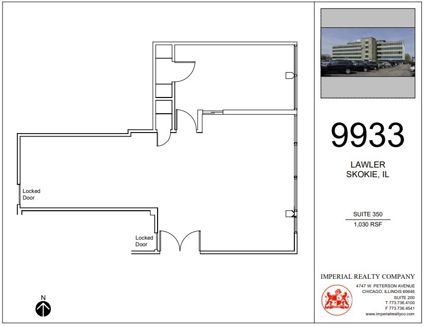 9933 Lawler Ave, Skokie, IL en alquiler Plano de la planta- Imagen 1 de 4