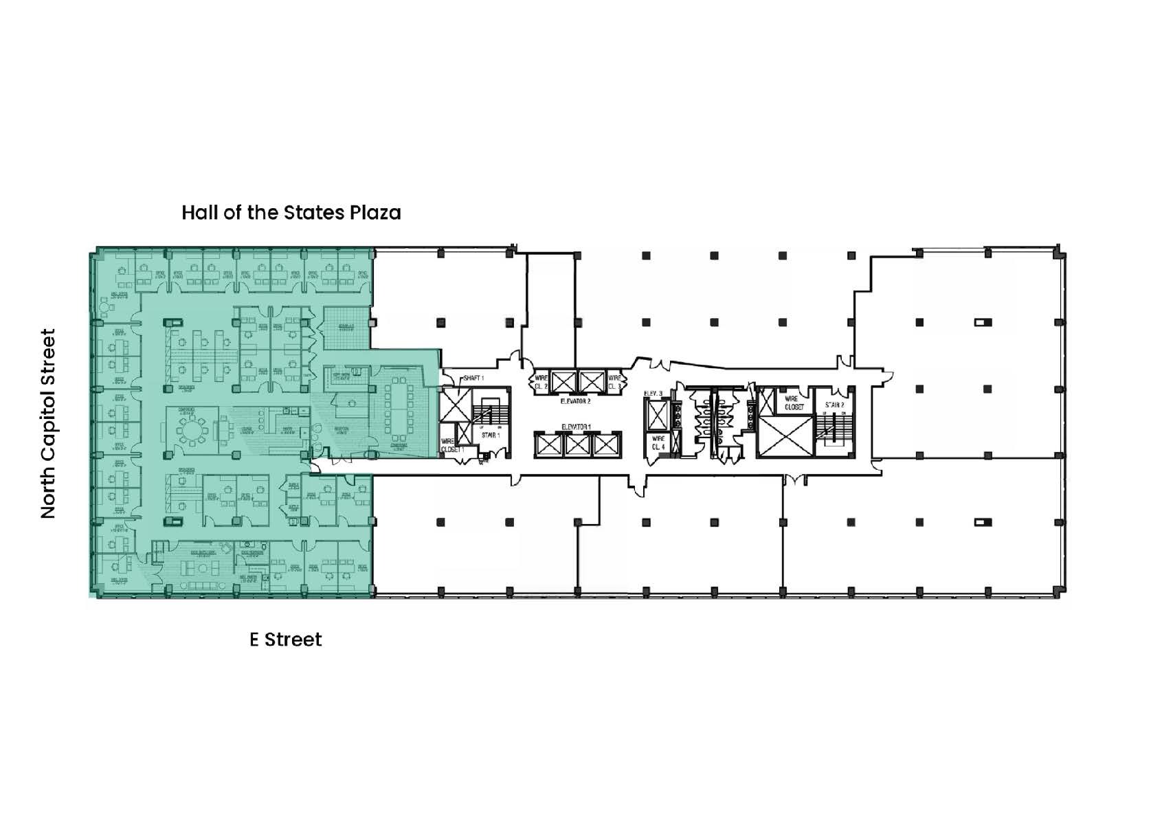 400-444 N Capitol St NW, Washington, DC en alquiler Plano de la planta- Imagen 1 de 1