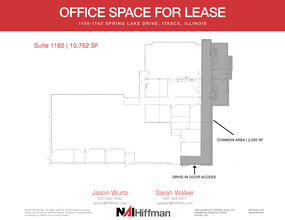 1150-1162 Spring Lake Dr, Itasca, IL en alquiler Plano de la planta- Imagen 1 de 1