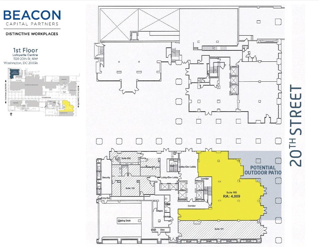 1120 20th St NW, Washington, DC en alquiler Plano de la planta- Imagen 1 de 1