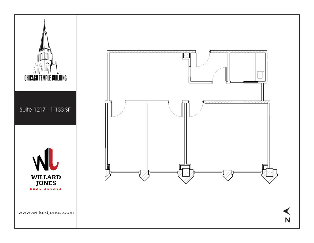 77 W Washington St, Chicago, IL en alquiler Plano de la planta- Imagen 1 de 1