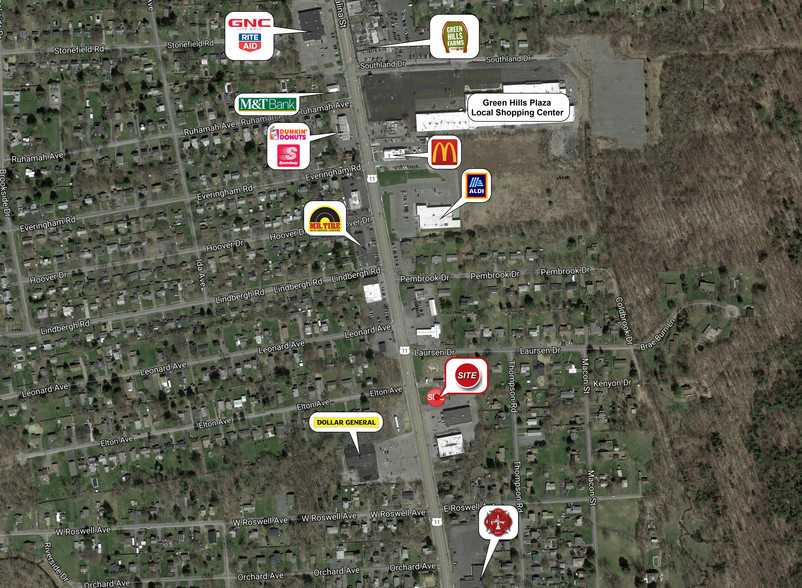 6313 S Salina St, Nedrow, NY en venta - Vista aérea - Imagen 3 de 9