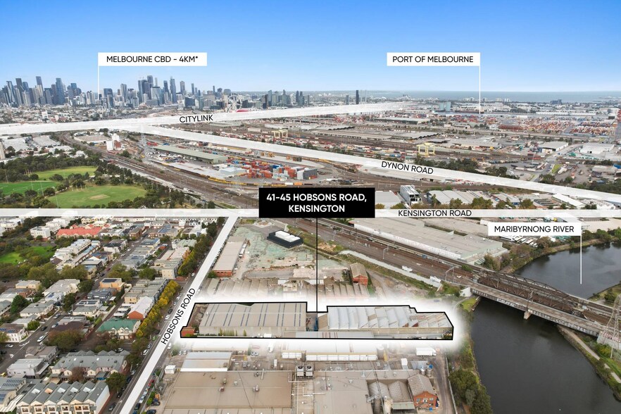 41-45 Hobsons Rd, Kensington cartera de 2 inmuebles en venta en LoopNet.es - Vista aérea - Imagen 3 de 4