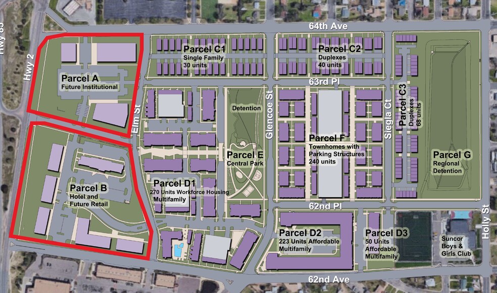 Mile High Greyhound Park - Tract B, Commerce City, CO en venta - Plano del sitio - Imagen 2 de 4