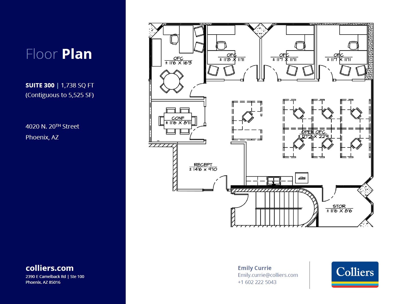 4020 N 20th St, Phoenix, AZ en alquiler Plano de la planta- Imagen 1 de 2