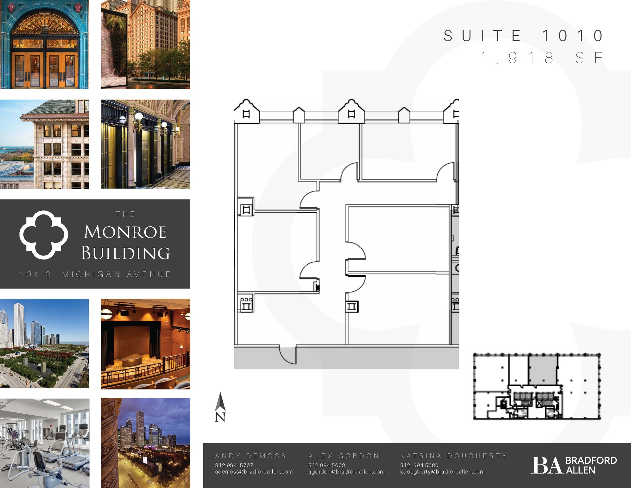 104 S Michigan Ave, Chicago, IL en alquiler Plano de la planta- Imagen 1 de 3