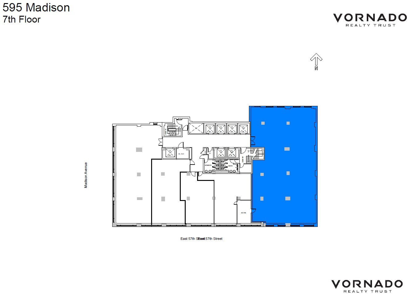 595 Madison Ave, New York, NY en alquiler Plano de la planta- Imagen 1 de 1