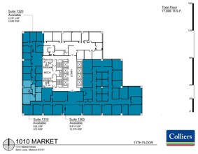 1010 Market St, Saint Louis, MO en alquiler Plano de la planta- Imagen 1 de 1