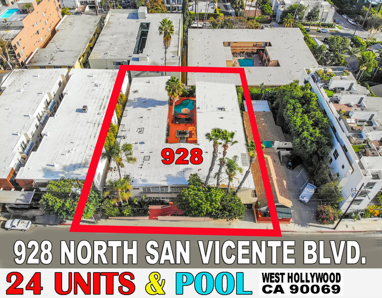 928 N San Vicente Blvd, West Hollywood, CA en venta - Foto del edificio - Imagen 3 de 38