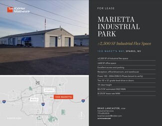 Más detalles para 1030 Marietta Way, Sparks, NV - Naves en alquiler