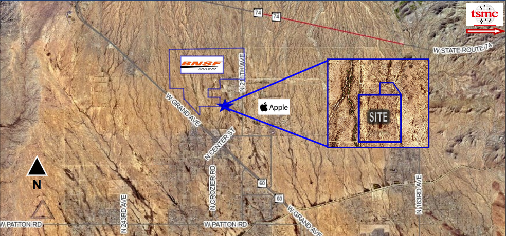 Adjacent to BNSF Land on Crozier (219th), Wittmann, AZ en venta - Foto principal - Imagen 1 de 1