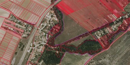 Baides, GUA - Aérea vista de mapa