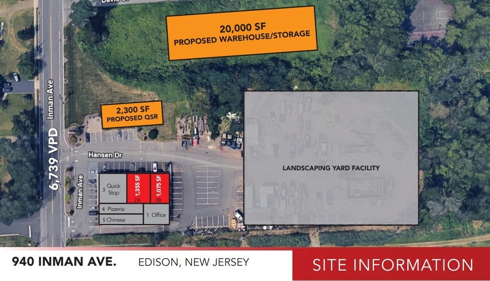 940 Inman Ave, Edison, NJ en alquiler - Plano del sitio - Imagen 2 de 2