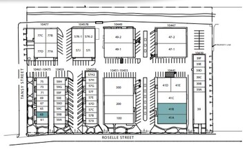 10451-10455 Roselle St, San Diego, CA en alquiler Plano del sitio- Imagen 2 de 2