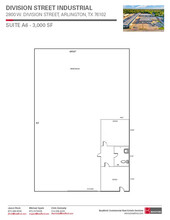 2800 W Division St, Arlington, TX en alquiler Plano de la planta- Imagen 2 de 2