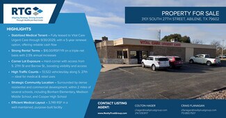 Más detalles de 3101 S 27th St, Abilene, TX - Oficina en venta