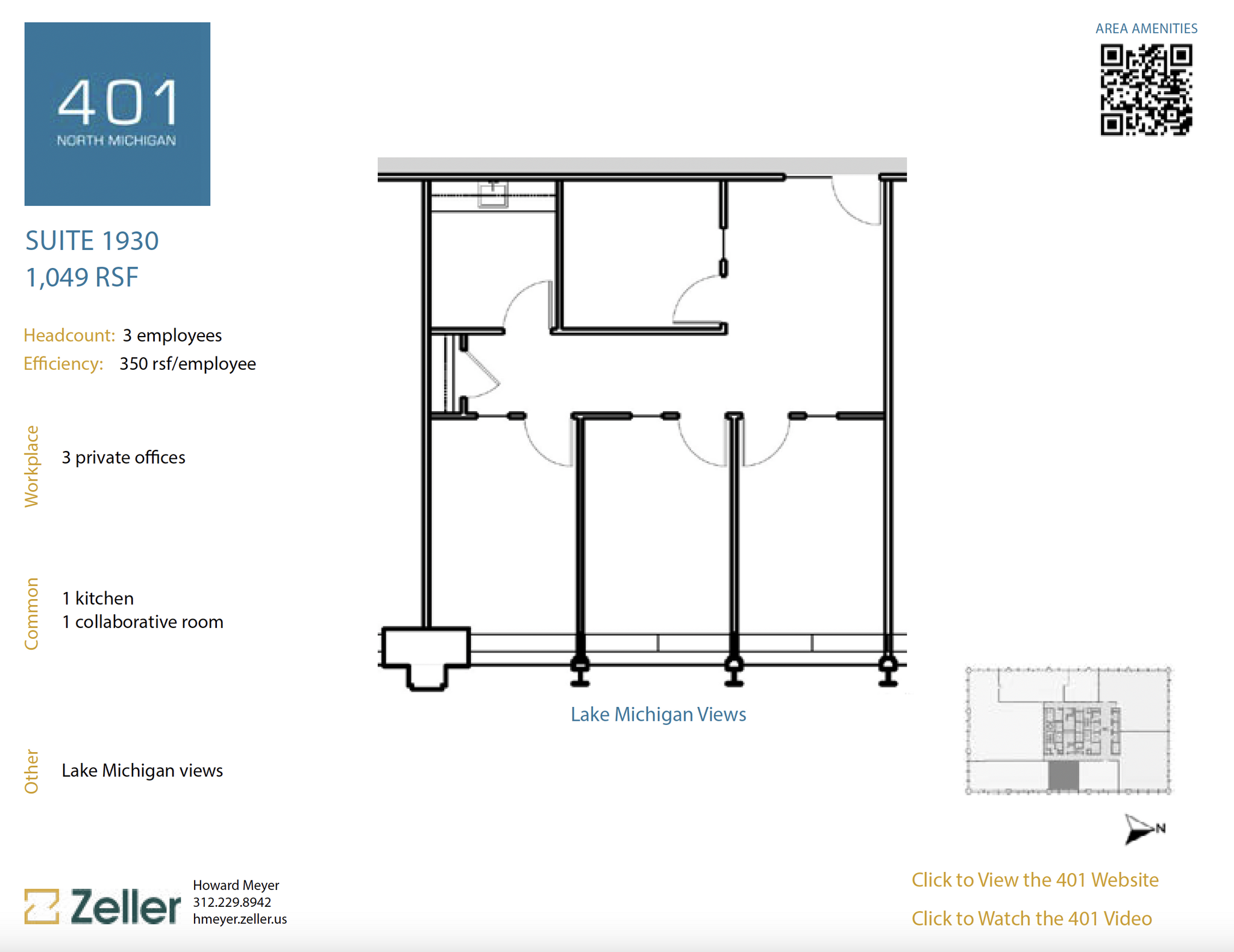 401 N Michigan Ave, Chicago, IL en alquiler Plano de la planta- Imagen 1 de 1