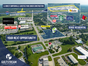 6810 Shelbyville Rd, Simpsonville, KY - VISTA AÉREA  vista de mapa - Image1