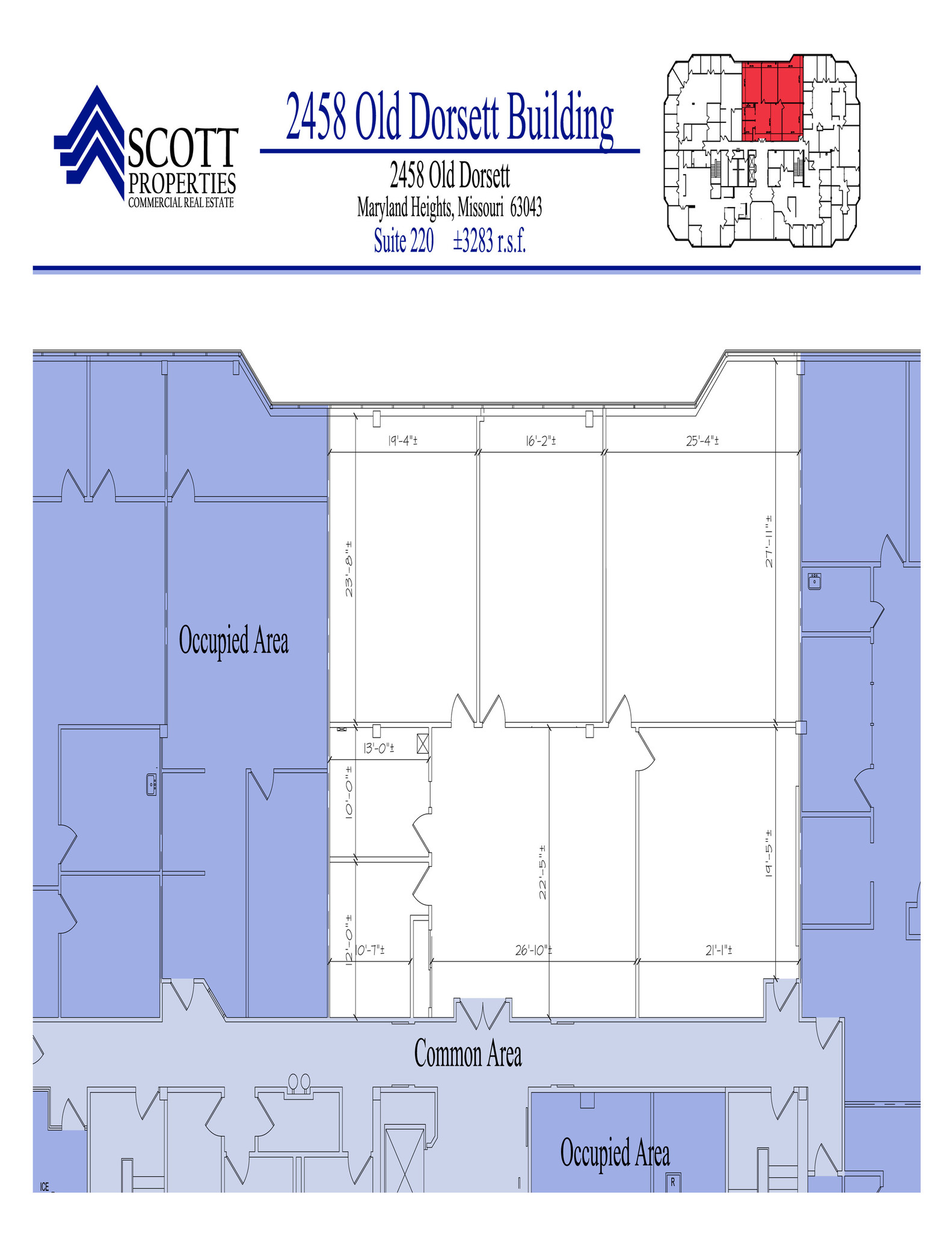 2458 Old Dorsett Rd, Maryland Heights, MO en alquiler Plano de la planta- Imagen 1 de 5