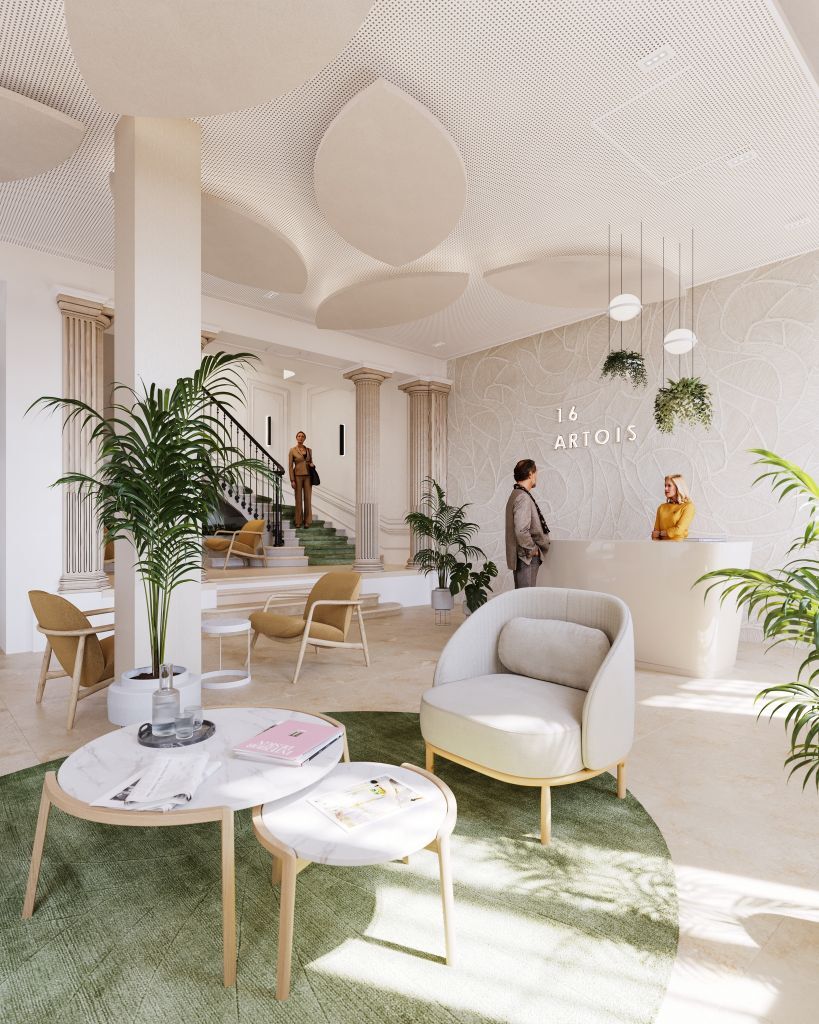 16 Rue D'Artois, Paris en alquiler Vestíbulo- Imagen 1 de 5
