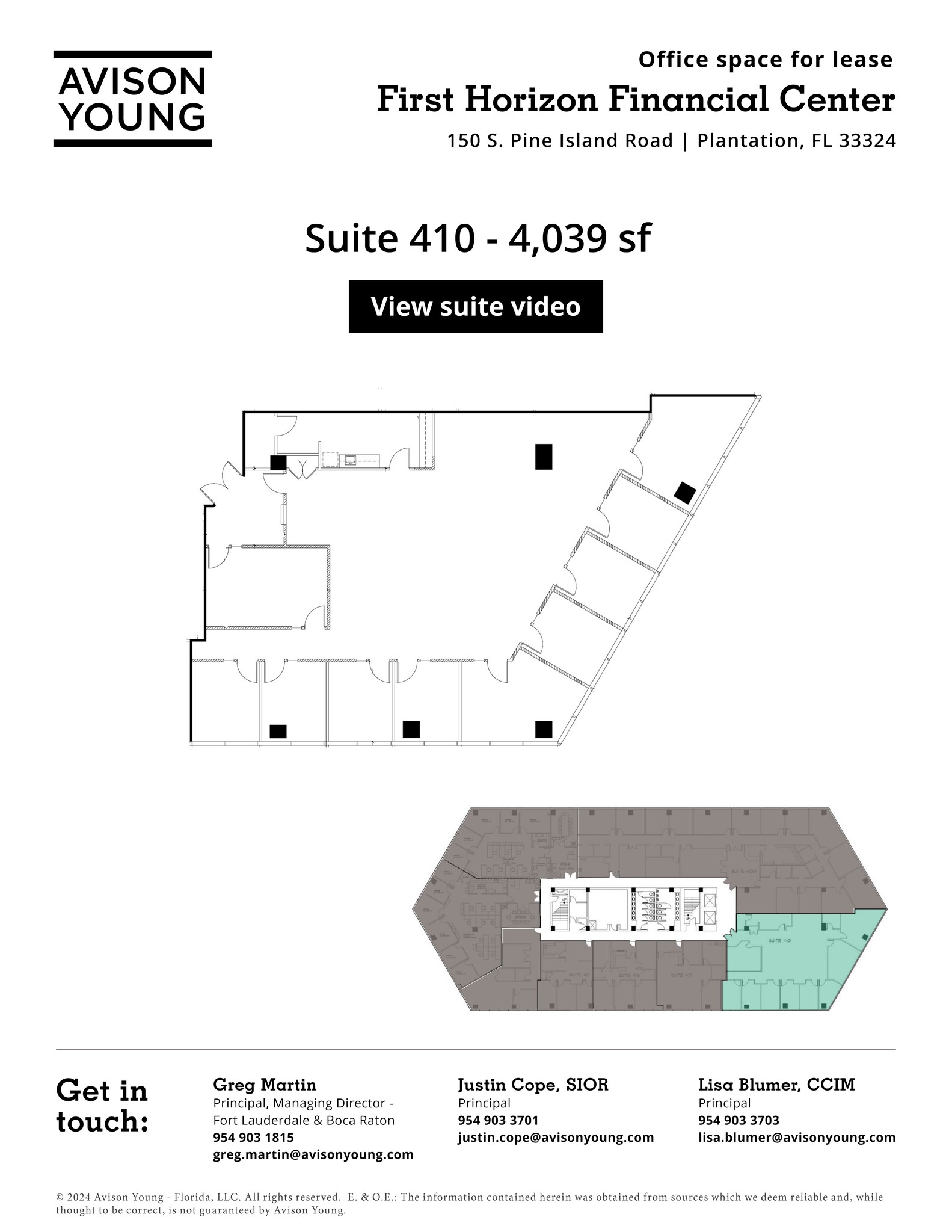 150 S Pine Island Rd, Plantation, FL en alquiler Plano del sitio- Imagen 1 de 1