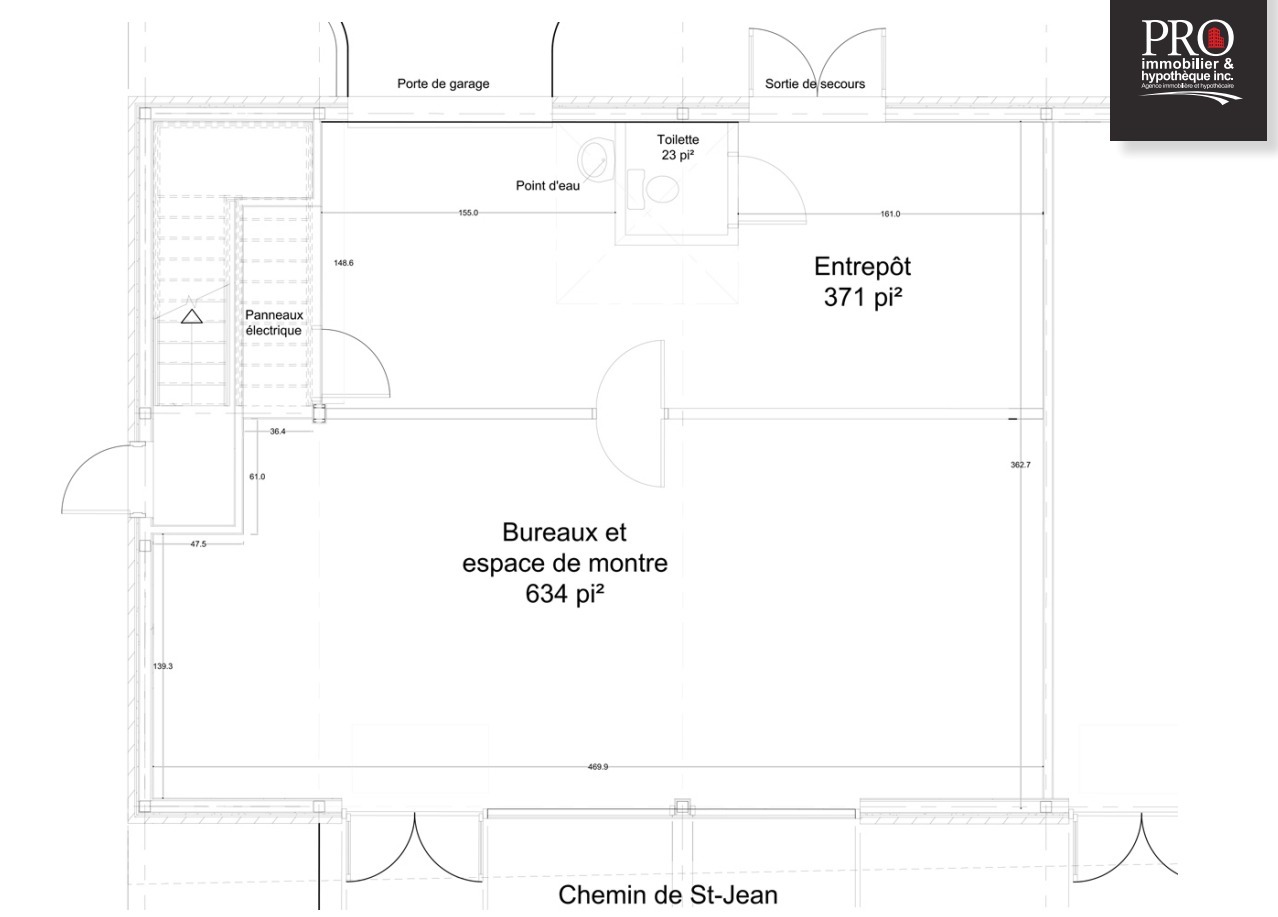 1503 Ch De Saint-Jean, La Prairie, QC en alquiler Plano de la planta- Imagen 1 de 1