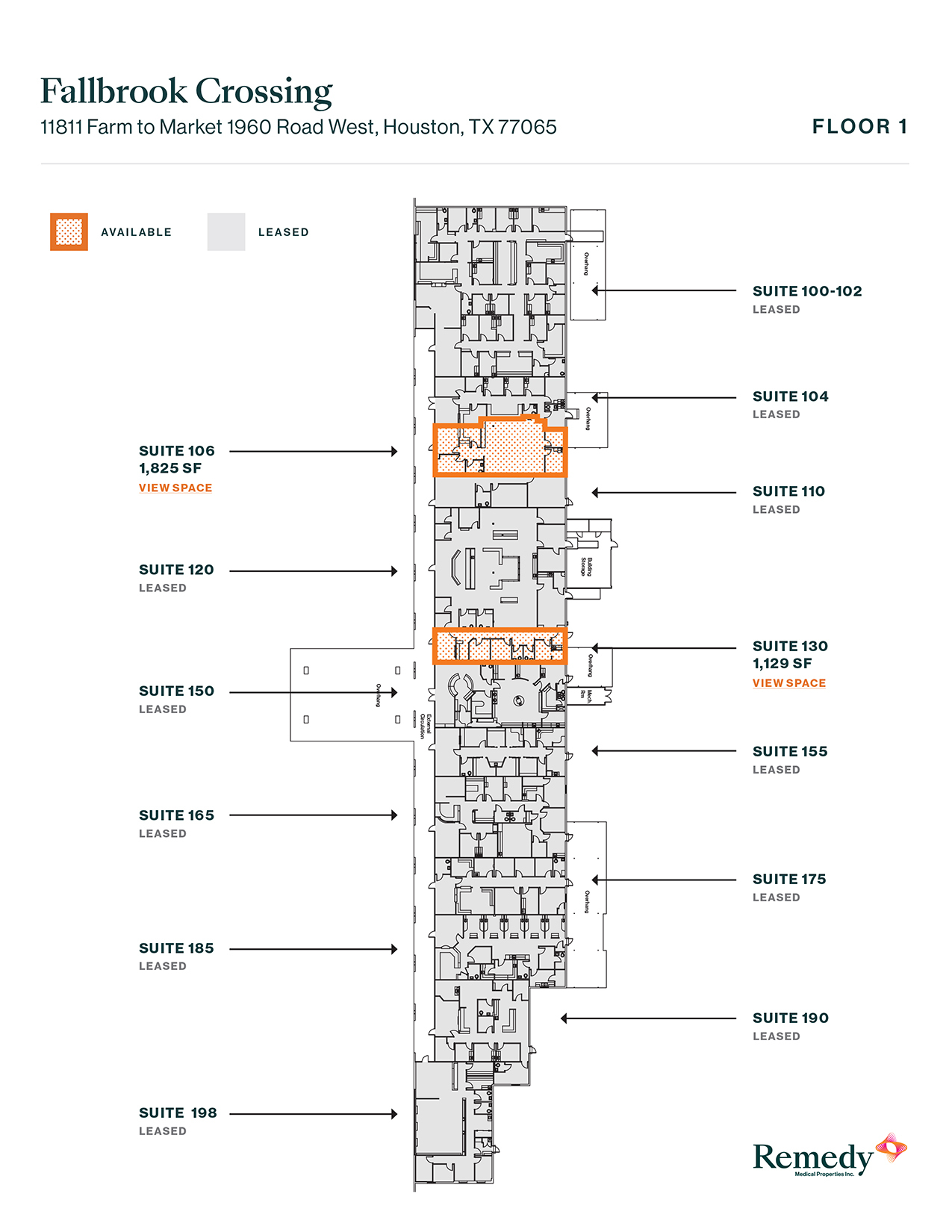 11811 W FM-1960, Houston, TX en alquiler Plano de la planta- Imagen 1 de 2