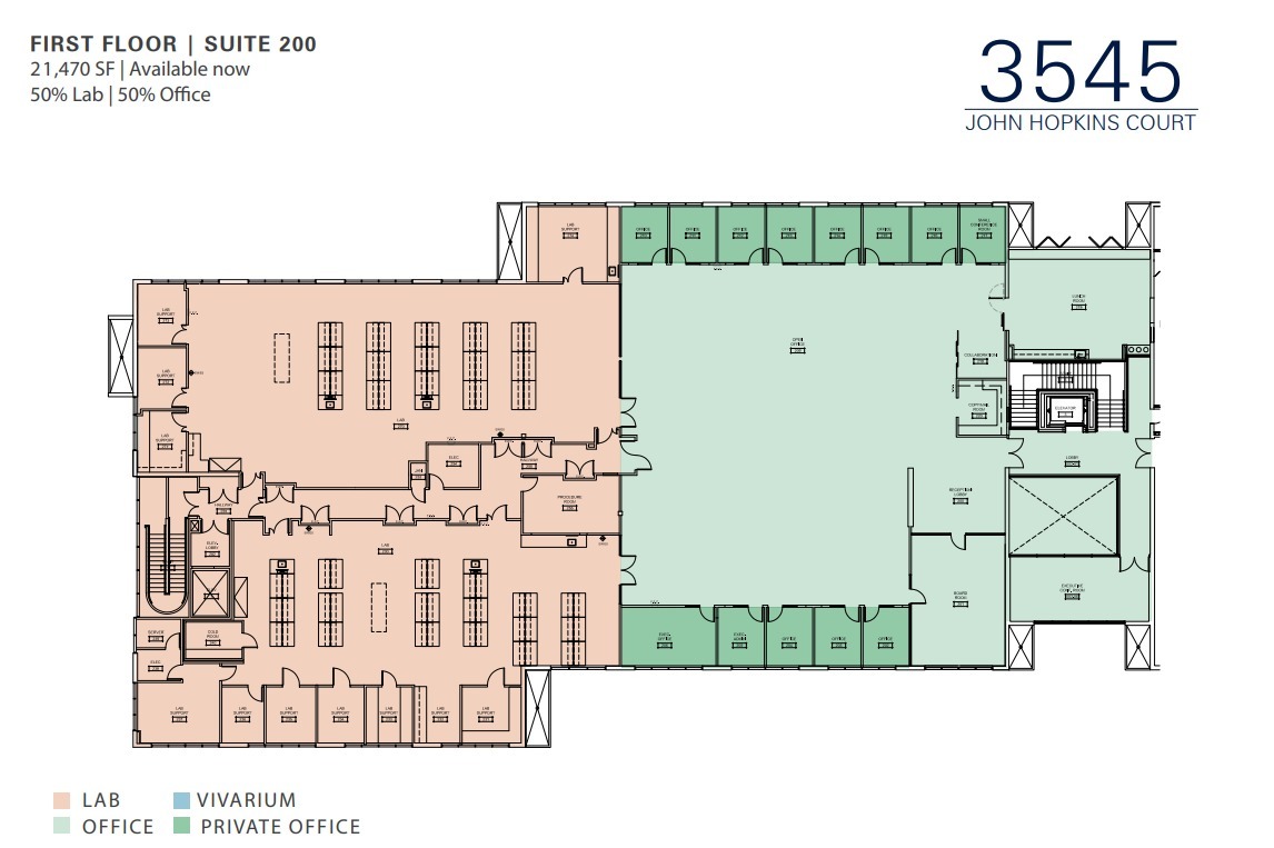 3545-3575 John Hopkins Ct, San Diego, CA en alquiler Plano de la planta- Imagen 1 de 1