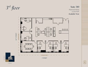 607 14th St NW, Washington, DC en alquiler Plano de la planta- Imagen 1 de 2