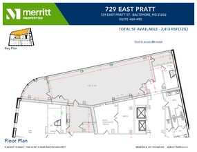 729 E Pratt St, Baltimore, MD en alquiler Plano de la planta- Imagen 1 de 1