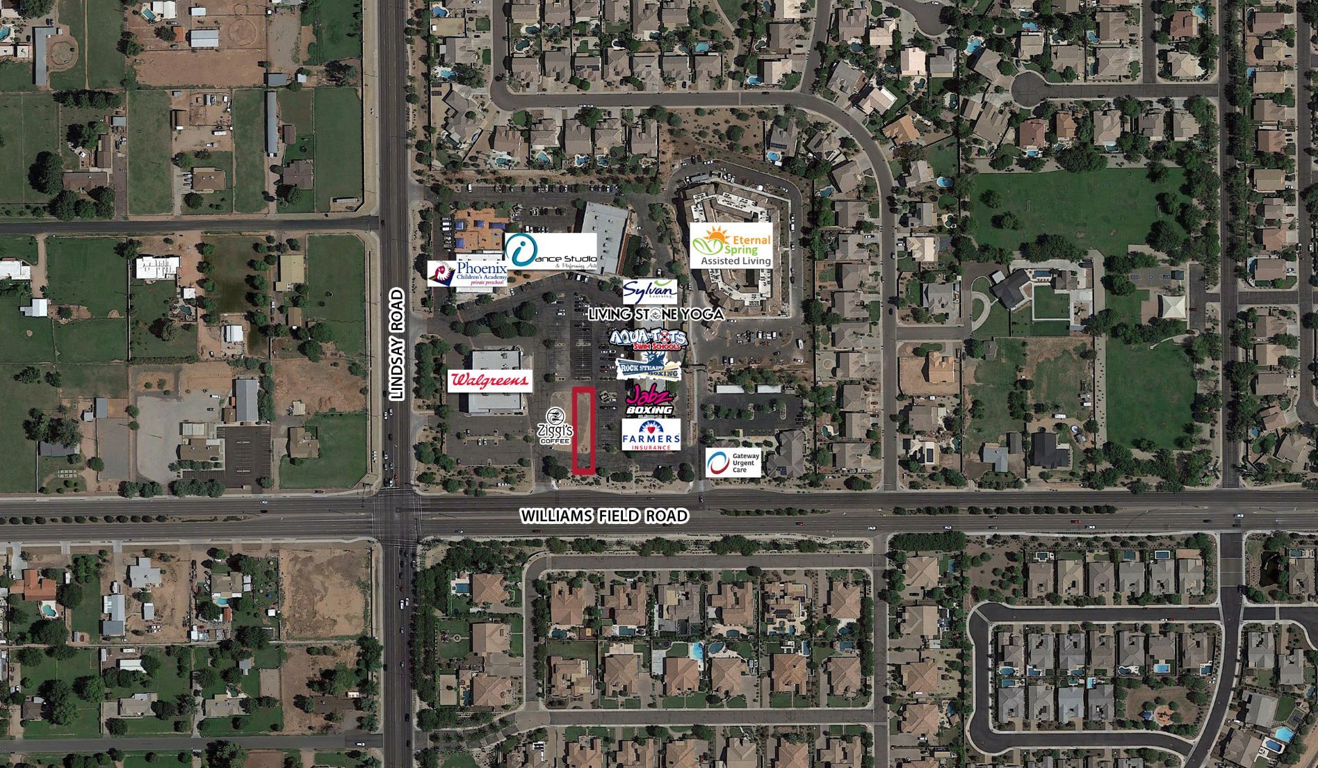 NE Lindsay Rd & Williams Field Rd, Gilbert, AZ en alquiler Vista aérea- Imagen 1 de 4