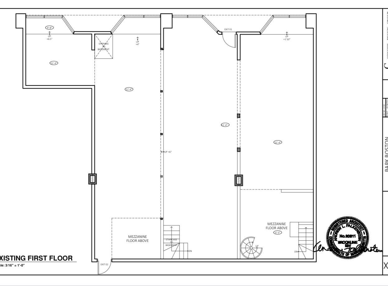 704 Washington Street, Brookline, MA en alquiler Plano de la planta- Imagen 1 de 2