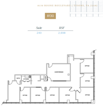 8100 Boone Blvd, Vienna, VA en alquiler Plano de la planta- Imagen 1 de 1