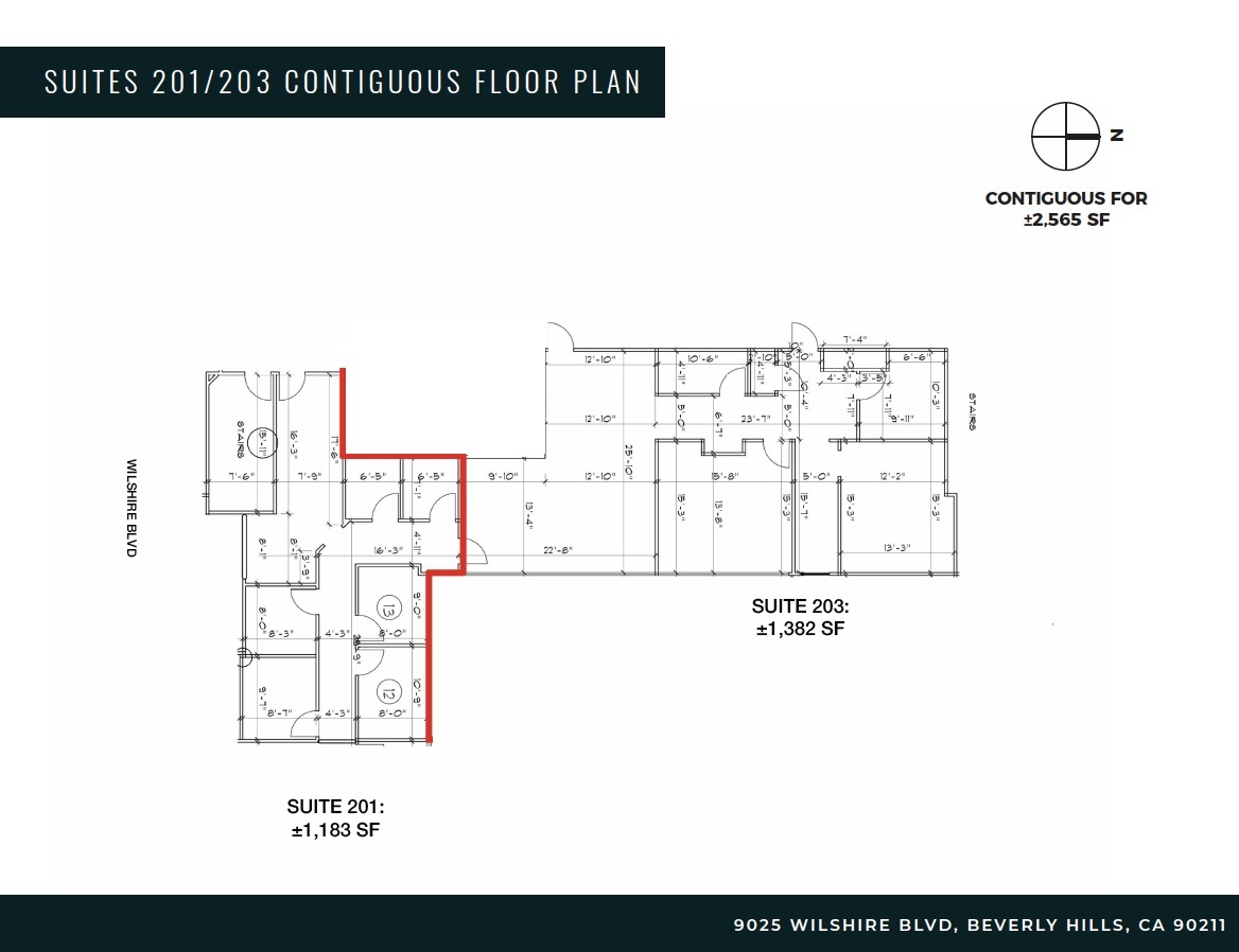 9025 Wilshire Blvd, Beverly Hills, CA en alquiler Plano de la planta- Imagen 1 de 1