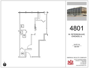 4801 W Peterson Ave, Chicago, IL en alquiler Plano de la planta- Imagen 1 de 5