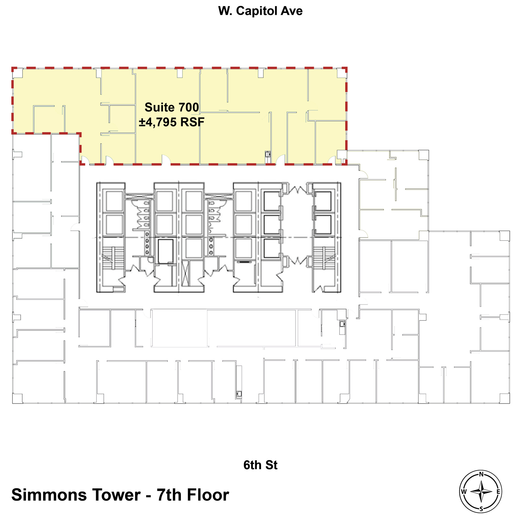 425 W Capitol Ave, Little Rock, AR en alquiler Plano de la planta- Imagen 1 de 1