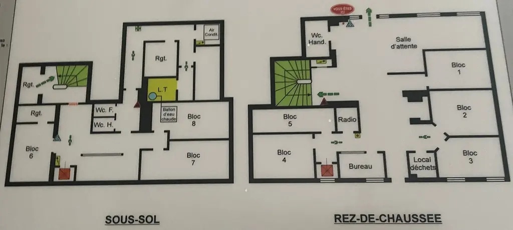 13 Rue Du Faubourg Saint-Martin, Paris, PAR 75010 - Unidad Lot RDC-SS - - Plano de la planta - Image 1 of 7