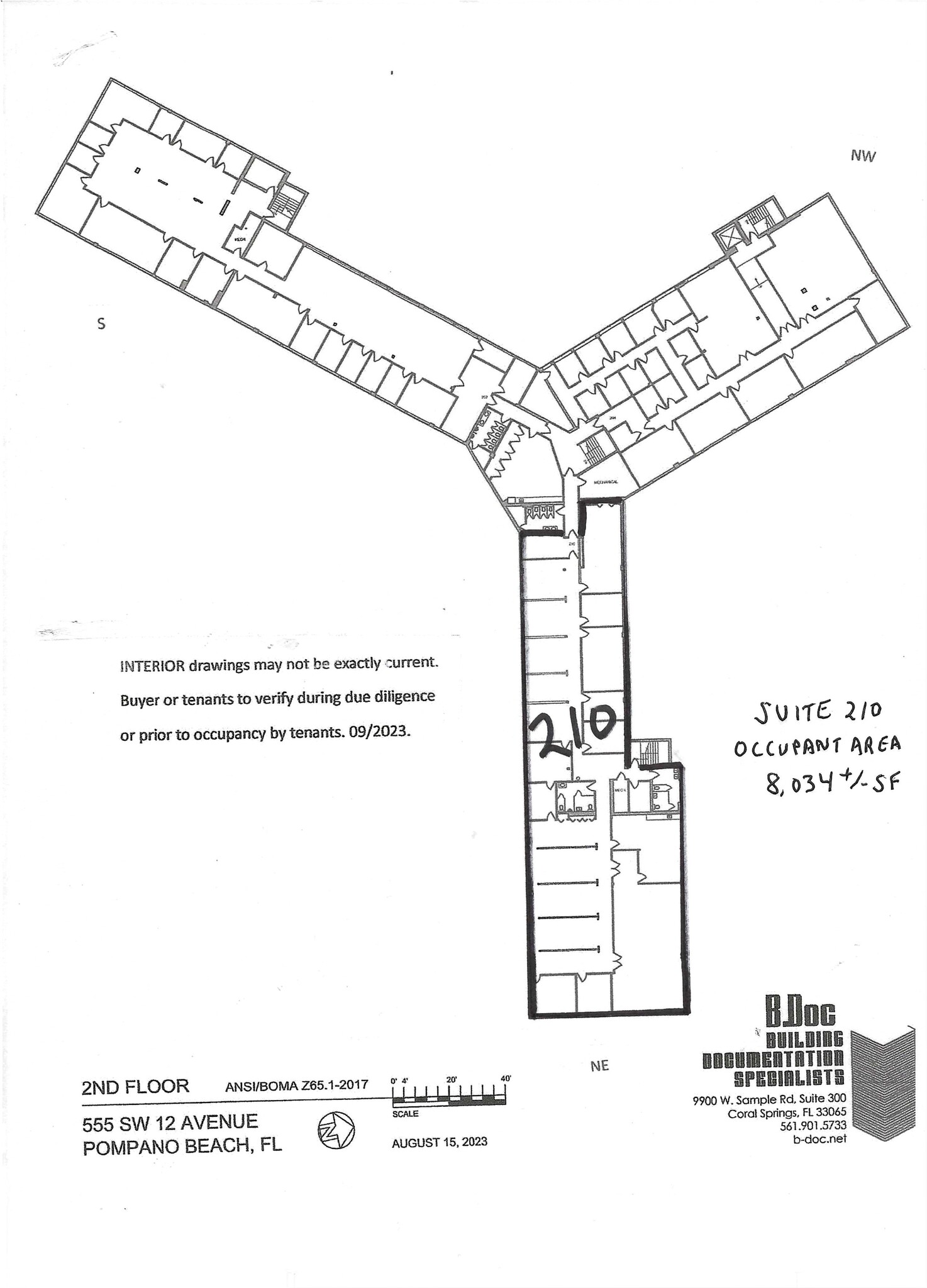 555 S Andrews Ave, Pompano Beach, FL en alquiler Plano del sitio- Imagen 1 de 2