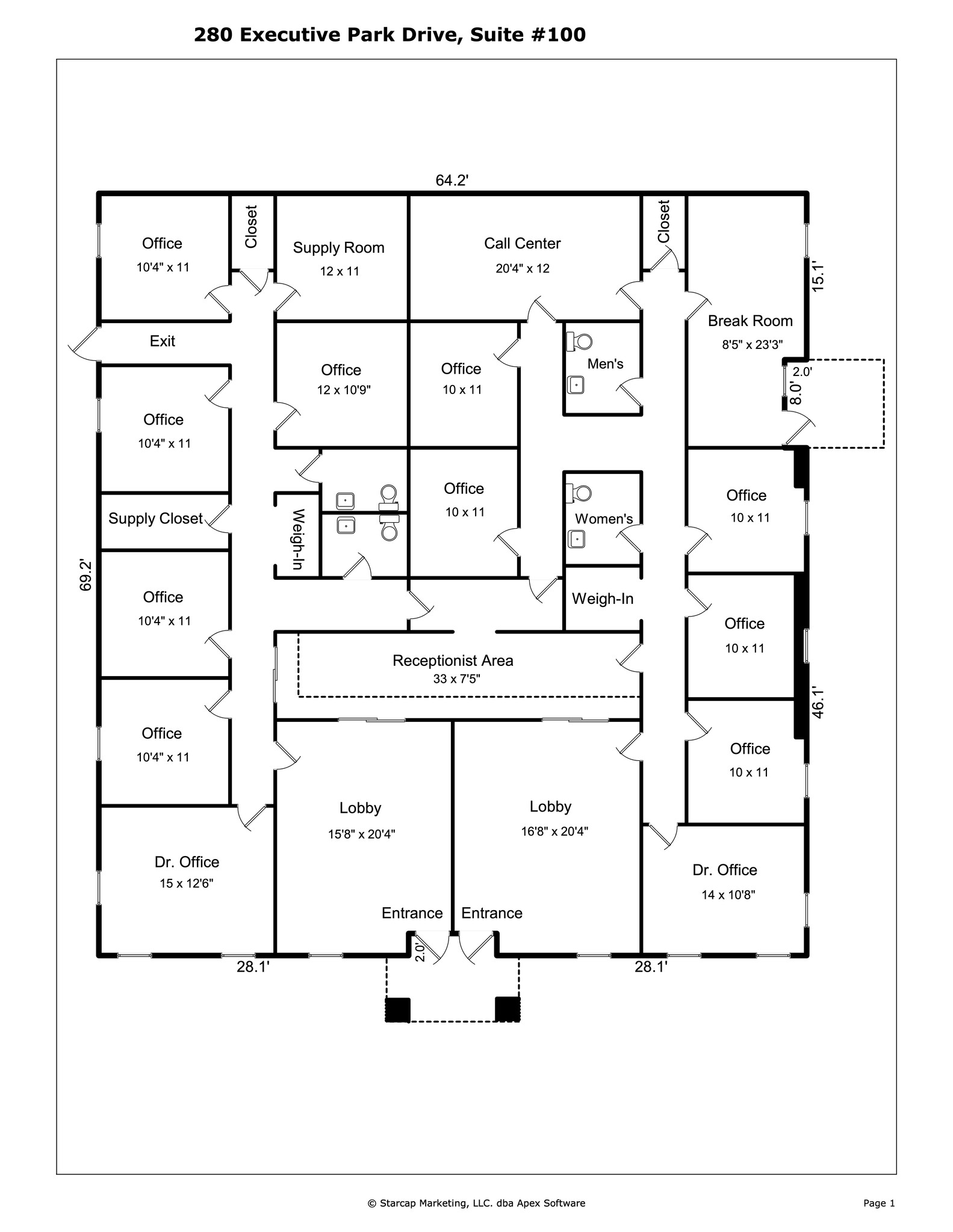 280 Executive Park Dr, Concord, NC en alquiler Plano del sitio- Imagen 1 de 6