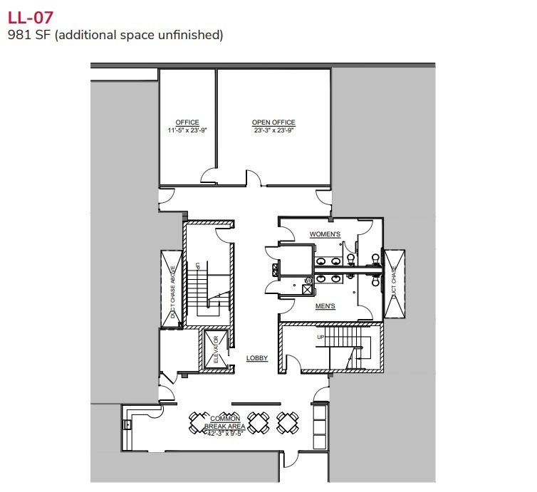 7425 Janes Ave, Woodridge, IL en alquiler Plano de la planta- Imagen 1 de 1