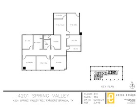 4201 Spring Valley Rd, Dallas, TX en alquiler Plano del sitio- Imagen 1 de 1